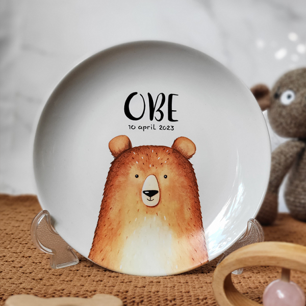 gepersonaliseerd-kinderservies-beer-enkel-bord